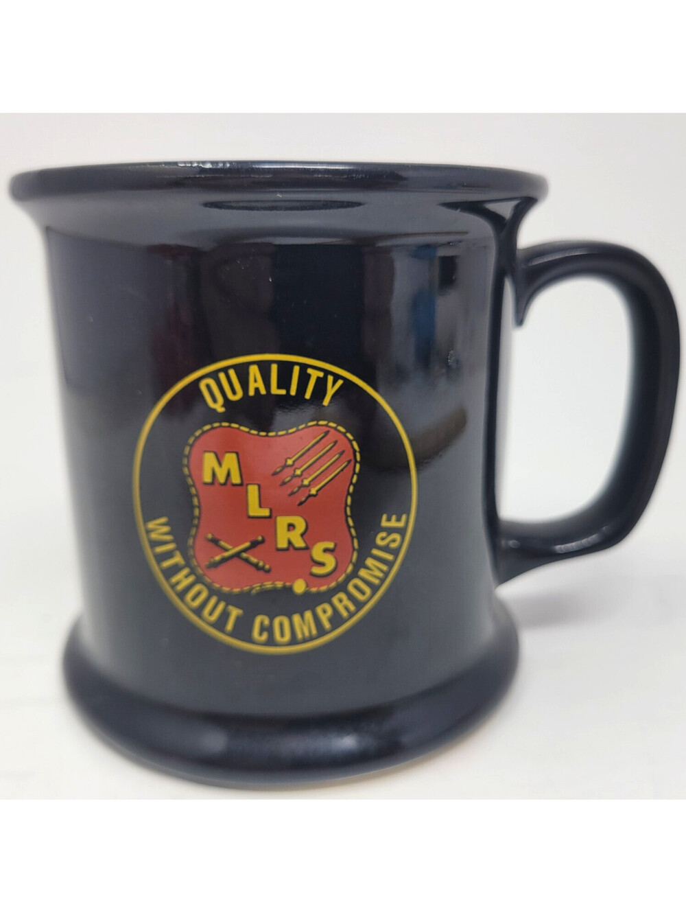 Vtg MLRS Multiple Launch Rocket System Military Mug Galaxy VIP US Army Tankard